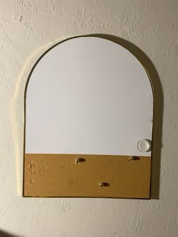Gold Arched Dry Erase Cork-board