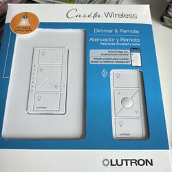 Lutron Caseta Smart Lighting Dimmer Switch for Wall and Ceiling Lights with Wall Plate|PDW-6WCL-WH-A|White