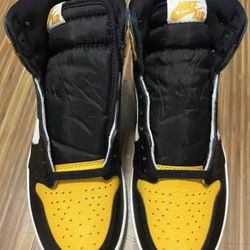 Nike Air Jordan 1 I "Yellow Toe/Taxi" Sz 9.5