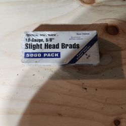 Central pneumatic eighteen gauge five eighths of an inch slight head brads