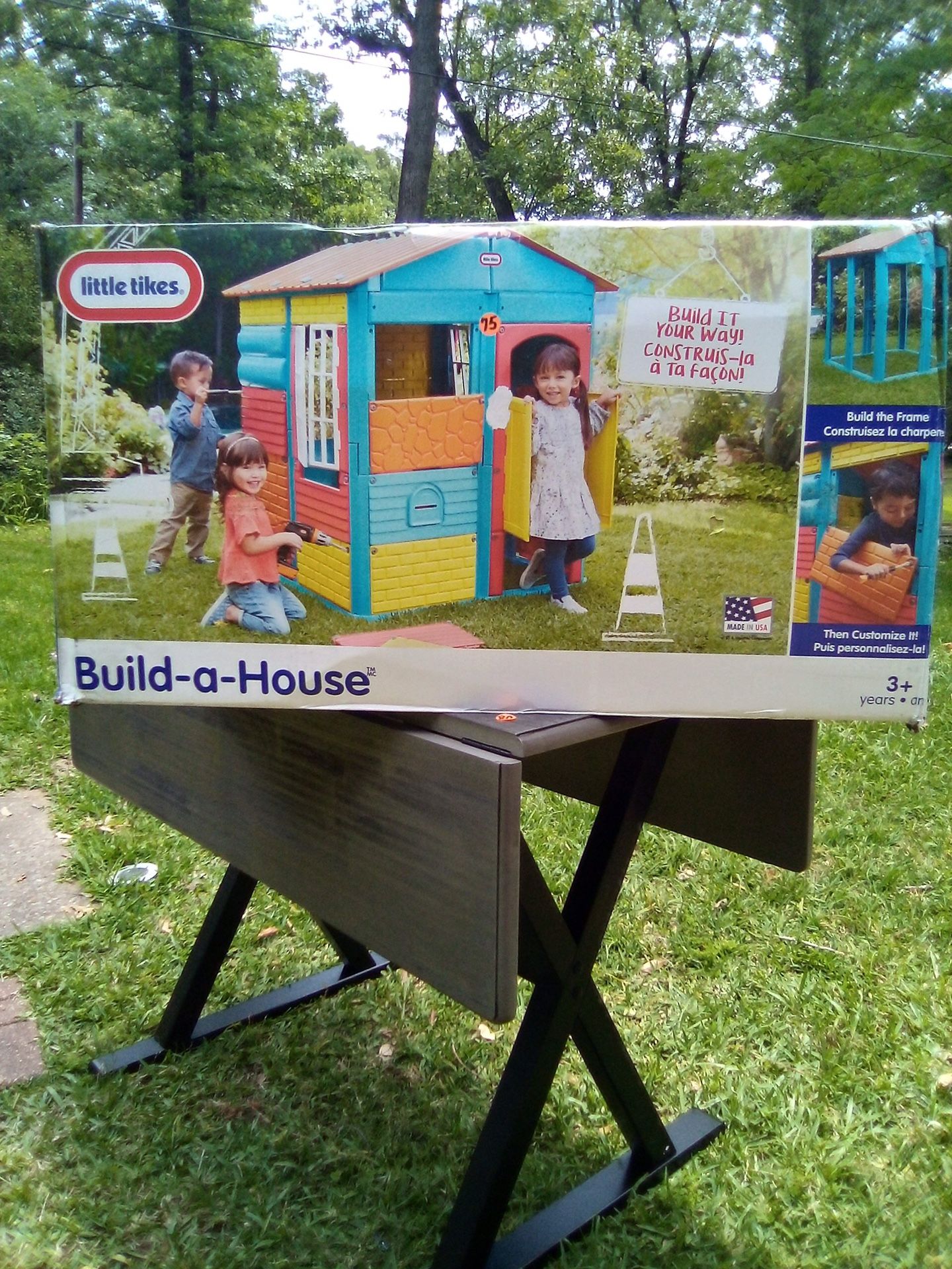Little tykes build a house