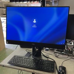 Dell OptiPlex 7470 AIO 24" Intel i5-8500@ 3.0Ghz  8GB RAM  256GB SSD Windows 11 pro Camera and speakers are included. 