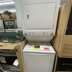 Frigidaire 27” Washer And Dryer Stackable In White New Open Box 
