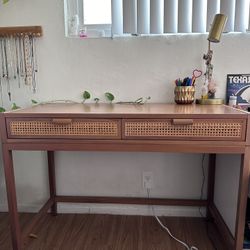 Minsmere Writing Desk with Drawers Brown - Threshold™