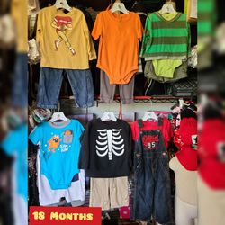 14 sets/12 & 18 Months boy clothing