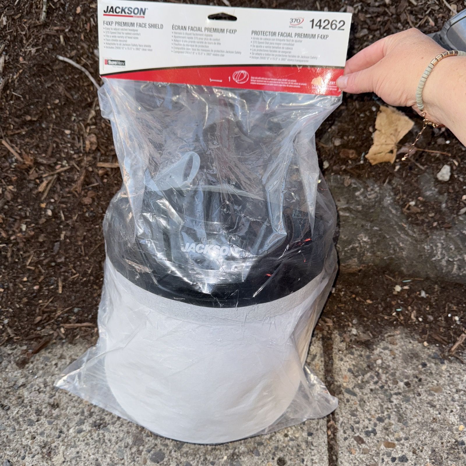 Lightweight F4XP Premium Face Shield - Mask & Crown with 370 Speed Dial Ratch...