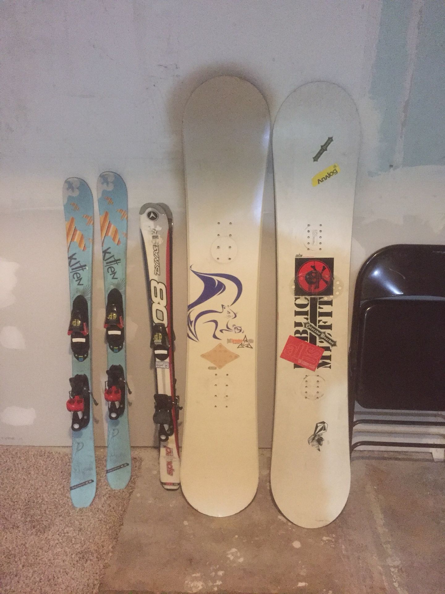 $50 for all! Snowboards and youth skis!
