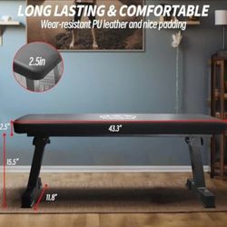 Flat Bench, Flat Weight Workout Exercise Bench Easy,Assembly,Foldaway Bench for Adjustable Dumbbells or an Adjustable Dumbbell Set,Strength Training B