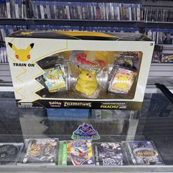 Pokemon 25th Celebration Premium Pikachu Collection $225 Gamehogs 11am-7pm