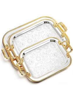 3Pack Metal Serving Trays