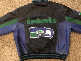 Vintage Leather Seahawks Jacket XL