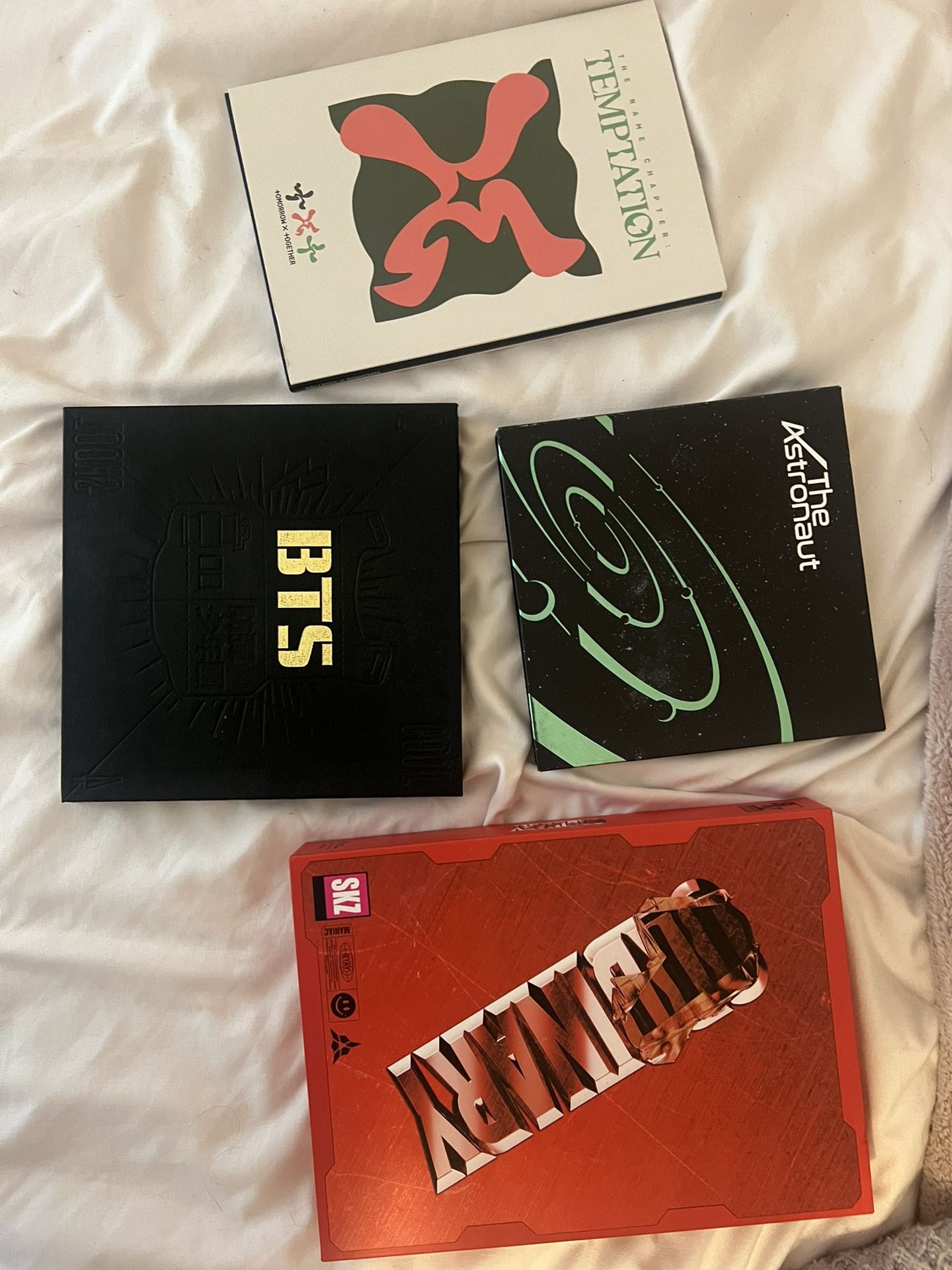 K-Pop Music Albums Straykids, txt And Bts
