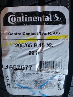 205/65r15 Continental Contact Tour M A/S