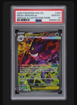 2026 POKEMON ASC EN-ASCENDED HEROES #284 MEGA GENGAR EX SPECIAL ILLUSTRATION RARE