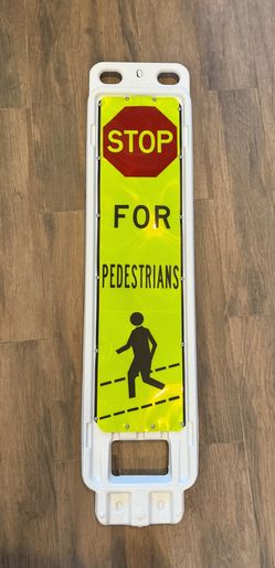 State Law watch for pedestrians sign ( no base)