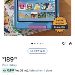 Amazon Fire HD 10 Kids tablet (newest model)