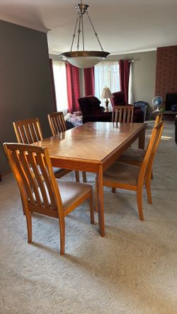 Table with six chairs