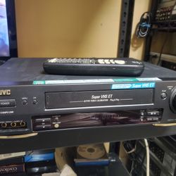 JVC VCR With Remote And Wires 