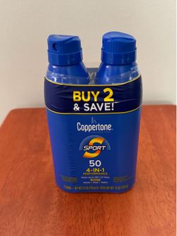 BRAND NEW COPPERTONE 2 PACK SPORT SUNSCREEN