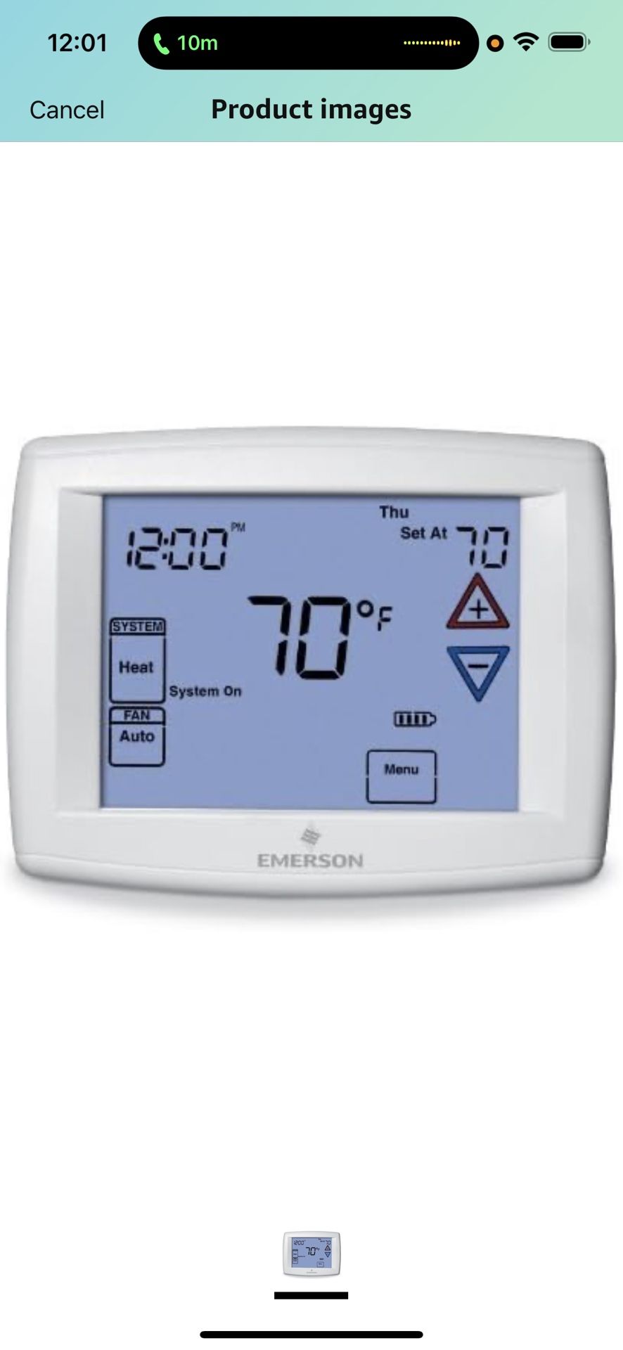 Touchscreen Progmmable Thermostat