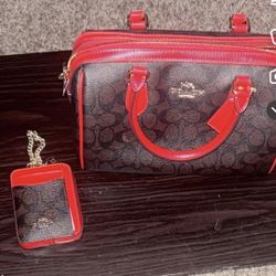 Brand New Rowan, Coach, Purse And Wallet