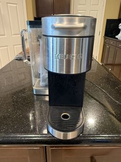 eurig K Supreme Single Serve Coffee Maker Stainless Steel MultiStream Working
