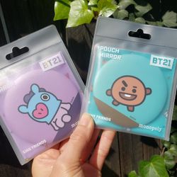BT21 BTS Line Friends POUCH MIRROR New!