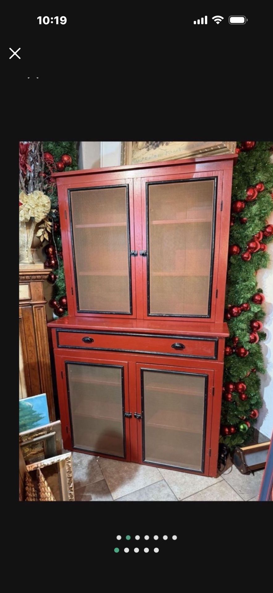 Antique Beautiful Vintage Pantry Cabinet