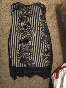 Black lace dress