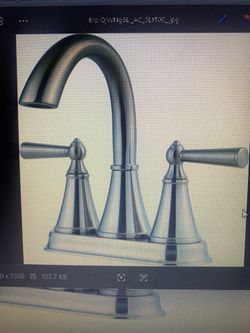 NEW Pfister Saxton Brushed Nickel 4 inch centerset Bathroom Faucet