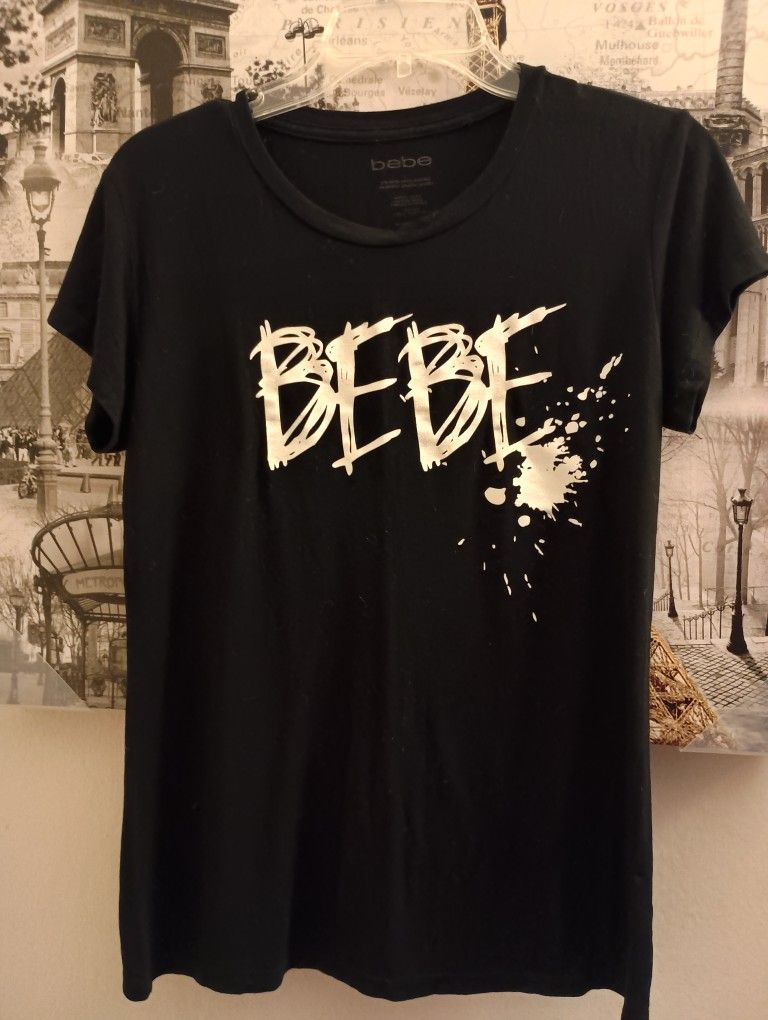 Ladies BeBe Black T-shirt.