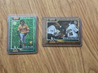Topps Oakland Athletics Baseball Card Lot with numberd card 45/50