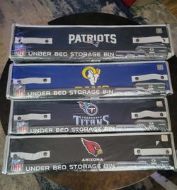 NFL Under Bed Storage Bins ( Or NFL Slippers)