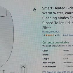 Smart Heated Bidet Toilet Seat