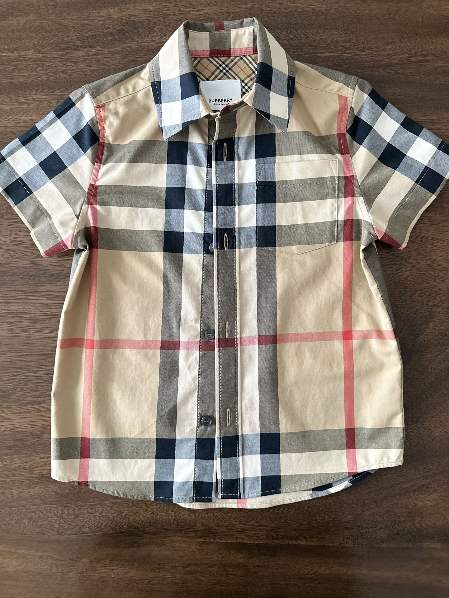 Boys Burberry Button-Down Shirt