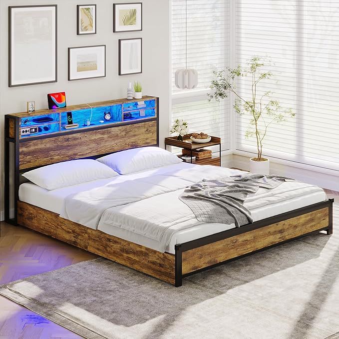 Full Size Bed Frame With Head Board