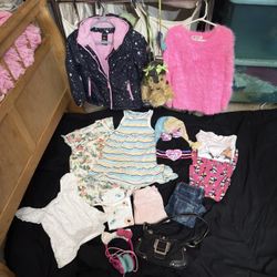 LOT OF LITTLE GIRLS ESSENTIALS SIZE 6-6x