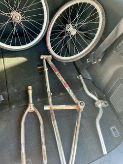 Redline BMX Frame Fork Wheels Parts Lot 20”