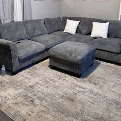 Gray Sectional Sofa 