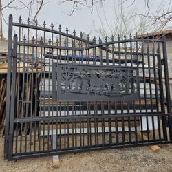 Rod Iron Gates Deer Motif Style 