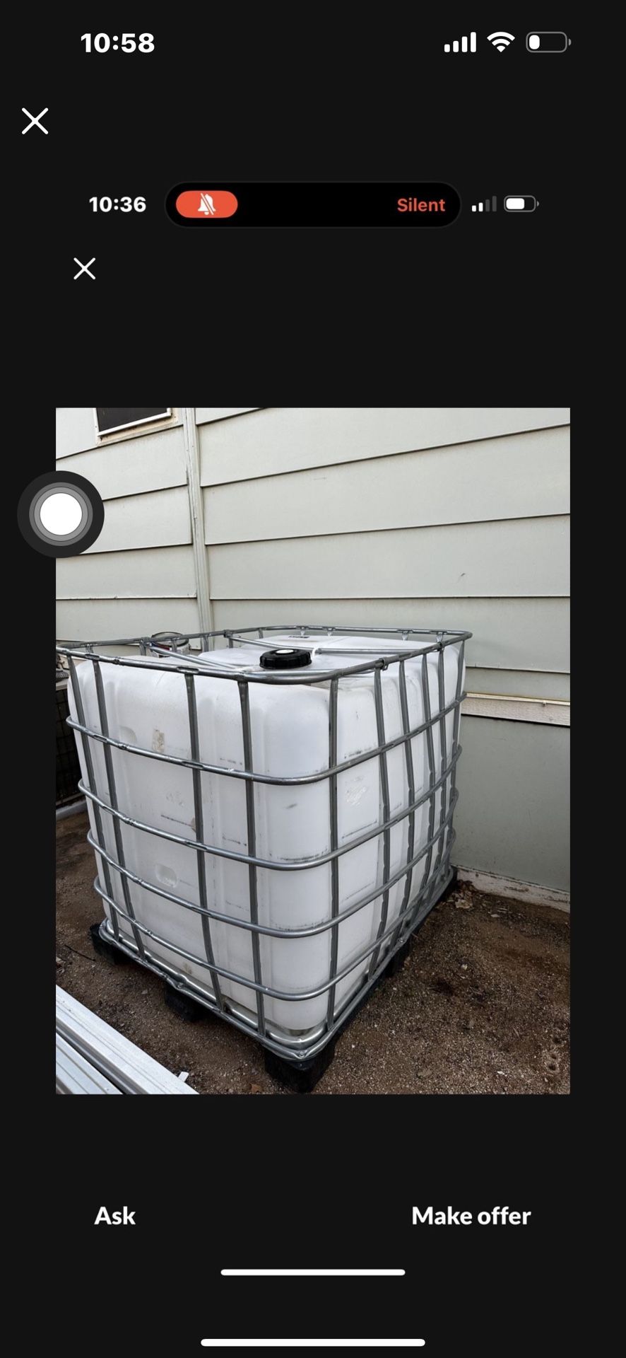 $150 Water Tank