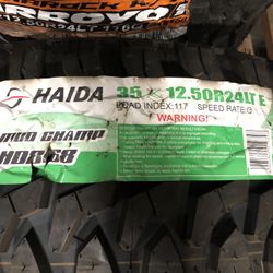 Brand New Tire (1) Haida HD868 M/T (35x12.50R24/10) (Single) ($240) (10 ply)