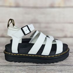 New Dr. Martens Blaire Women’s Size 10 Hydro Leather Platform Gladiator Sandals