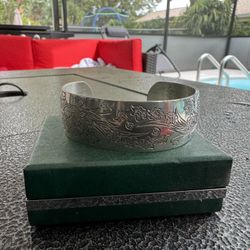 Kirk Steiff Pewter/silver Cuff Bracelet