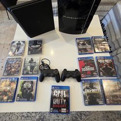 2 Playstations - PS3 & PS4, 13 Games & 2 Controls