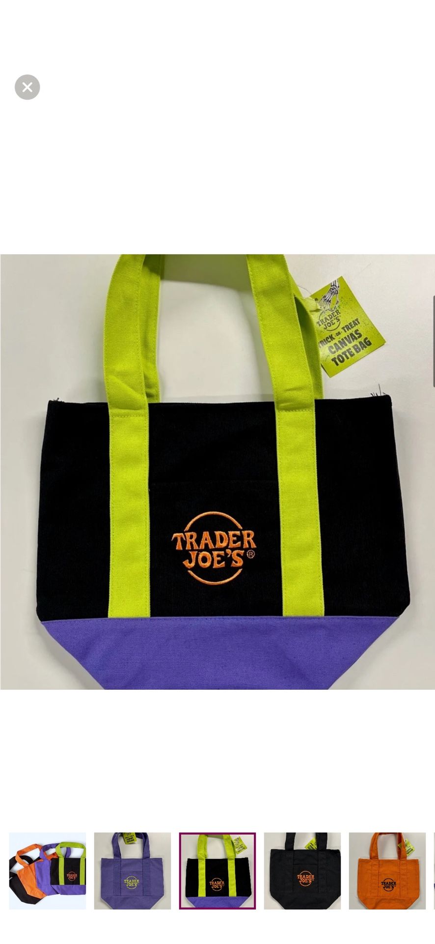 Trader Joe Halloween Bags