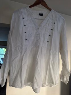 White Long Sleeve Boho Blouse
