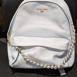 (Pale Blue) MICHAEL KORS SLATER X-SMALL BACKPACK 
