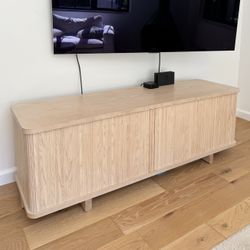 Light Oak Credenza 
