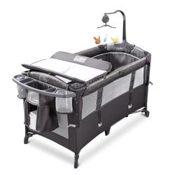 Adovel Baby Bassinet Bedside Crib for Newborn to Toddles Baby Bed